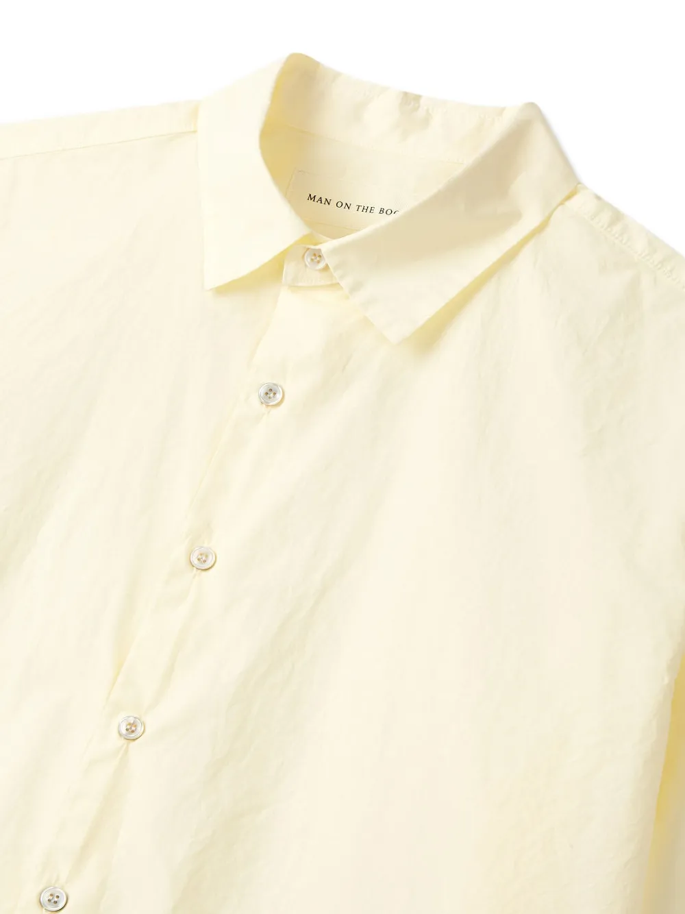 Man On The Boon. Button-up overhemd Geel