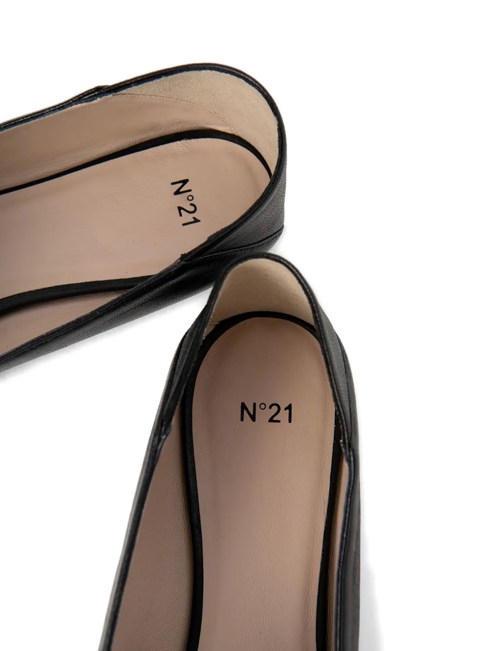 Nº21 bow-detail loafers Black