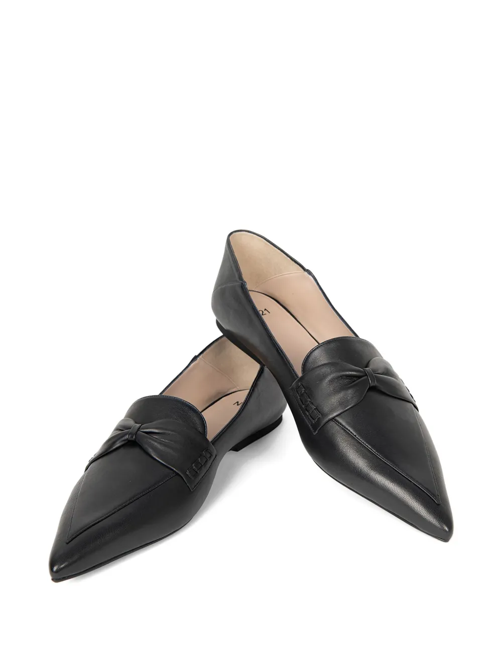 Nº21 bow-detail loafers Black