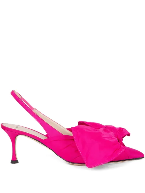 Nº21 bow-embellished slingback pumps