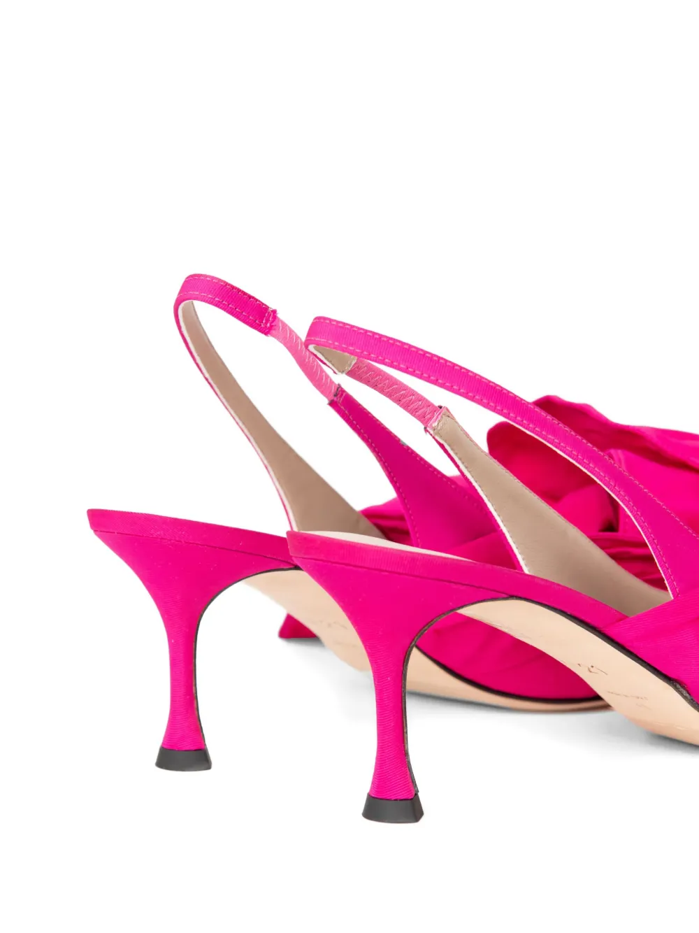 Nº21 bow-embellished slingback pumps Pink