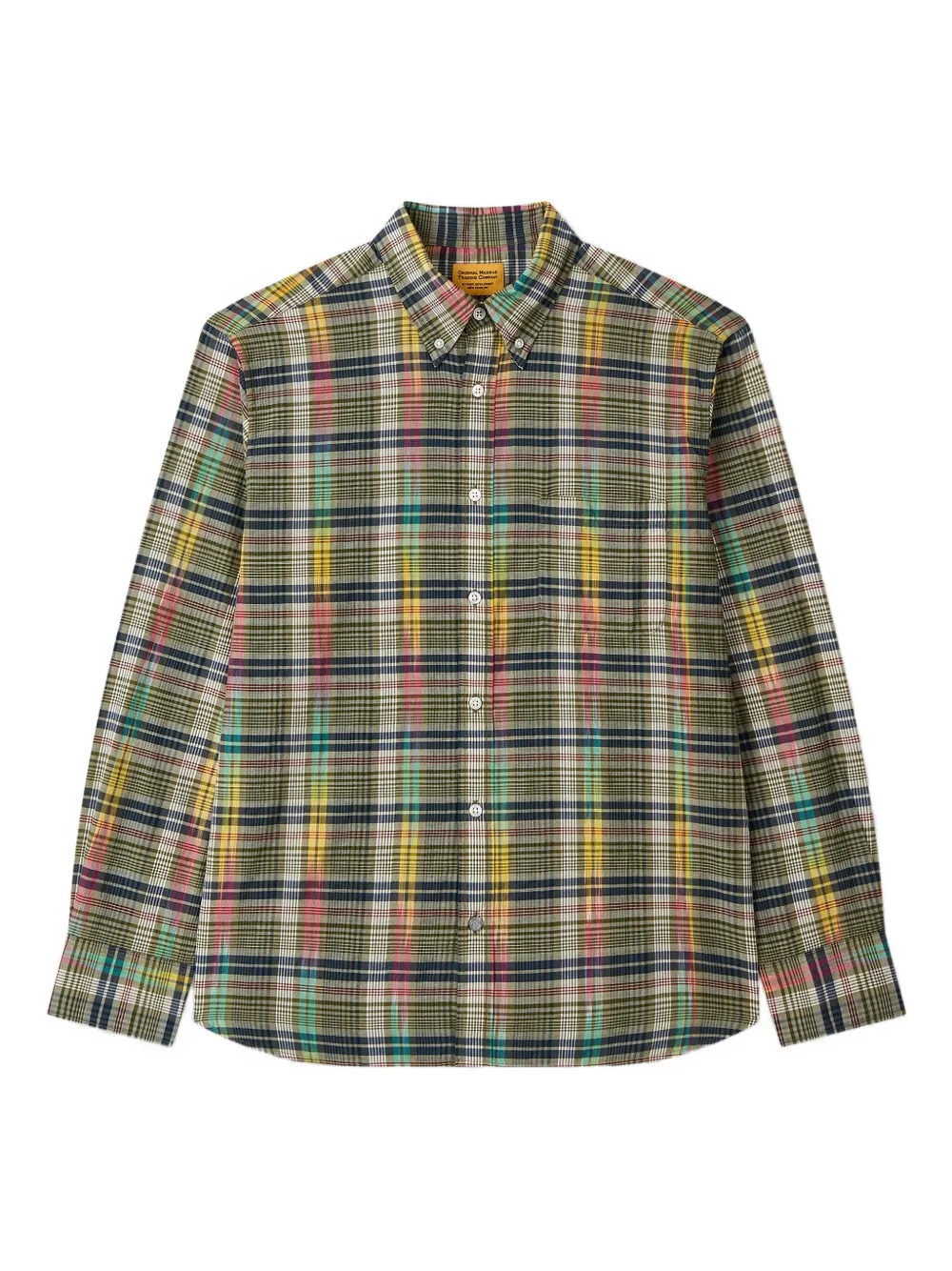 Man On The Boon. plaid button-up shirt | verde | Image 1