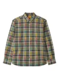 Man On The Boon. plaid button-up shirt - Green