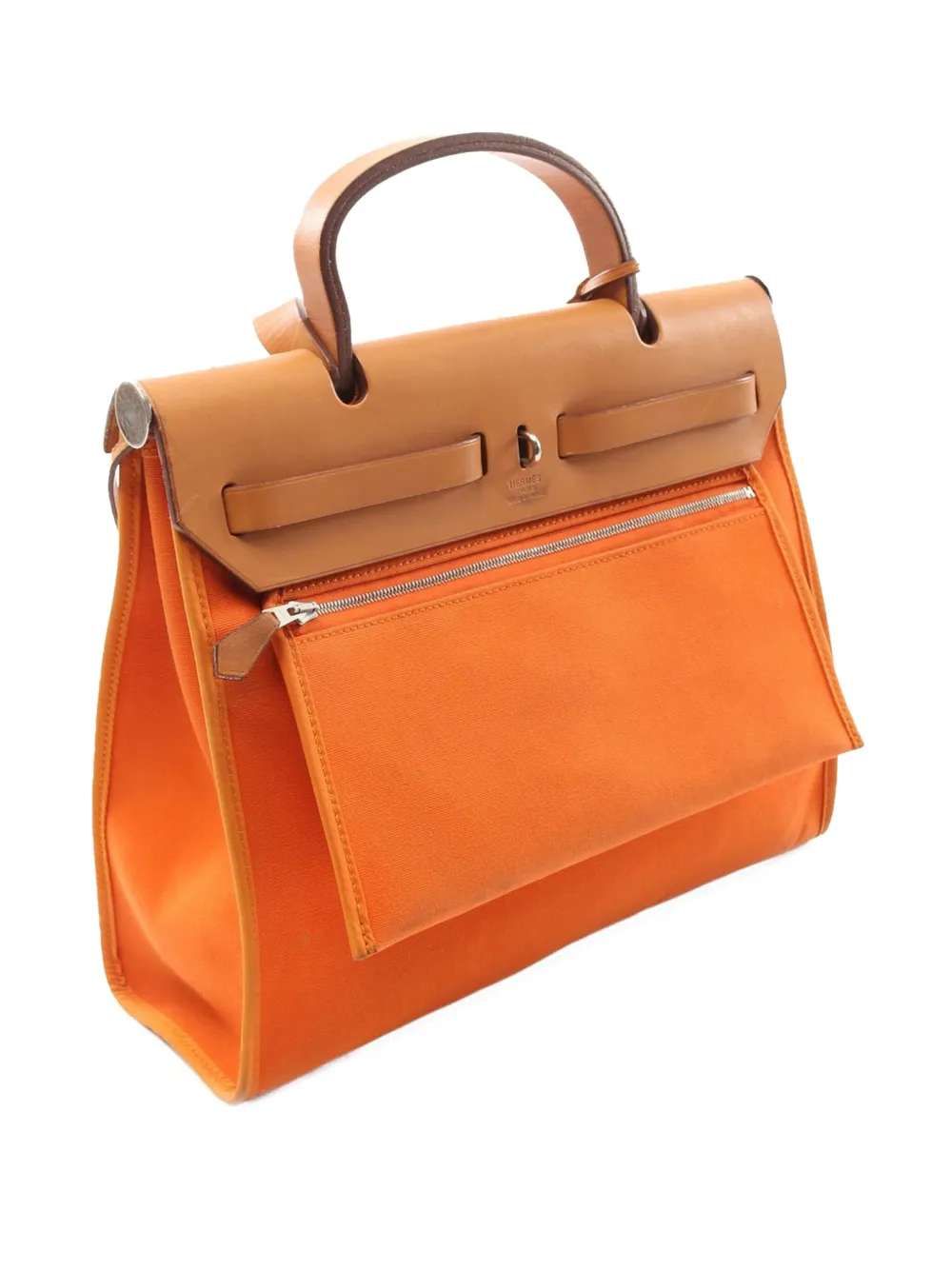 Pre-owned Hermes 2009 Toile Herbag Zip 31 Satchel