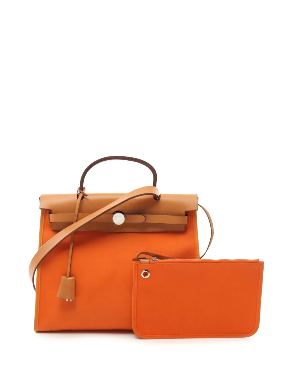 Hermès Pre-Owned 2009 Toile Herbag Zip 31 satchel - ブラウン Hermès Pre-Owned 2009 Toile Herbag Zip 31 satchel - ブラウン