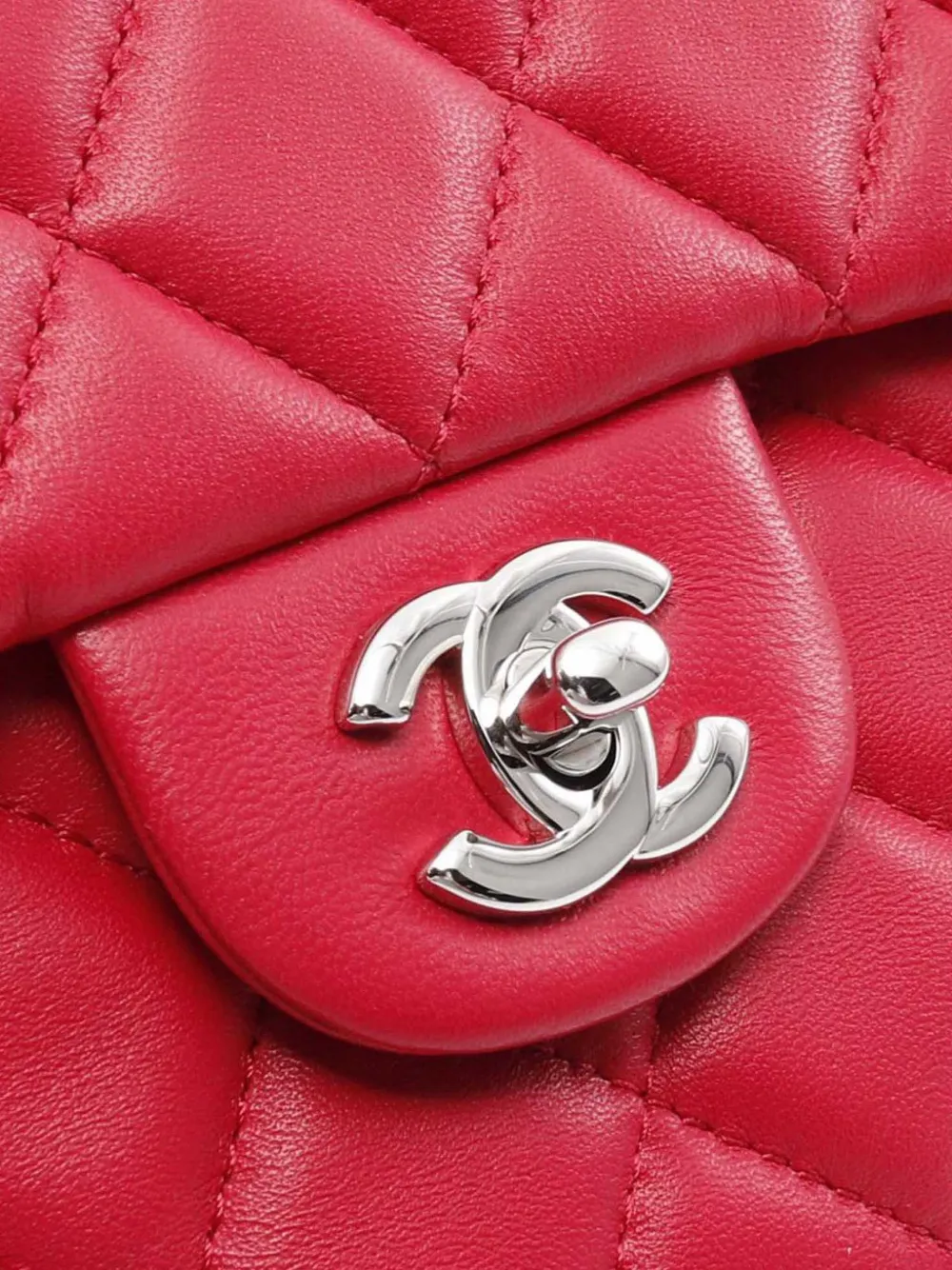 Pre-owned Chanel 2014 Jumbo Quilted Lambskin 3 Accordion Flap Shoulder Bag