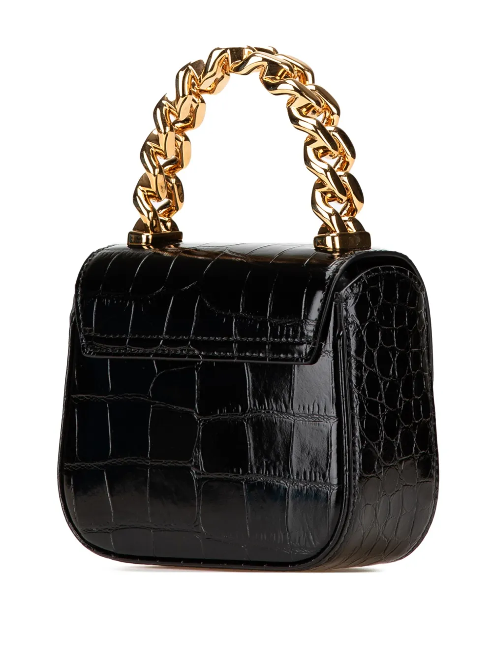 Versace Pre-Owned 2000-2024 Mini Croc Embossed La Medusa satchel | Pre-Owned | Image 2