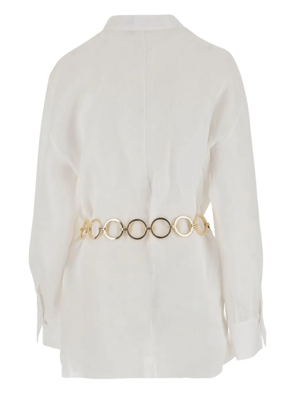 Taller Marmo linen mini dress - Wit