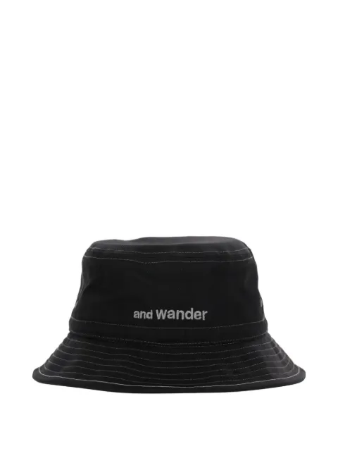and Wander logo-embroidered bucket hat
