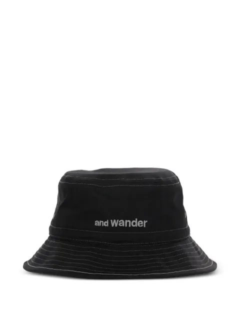 and Wander logo-embroidered bucket hat