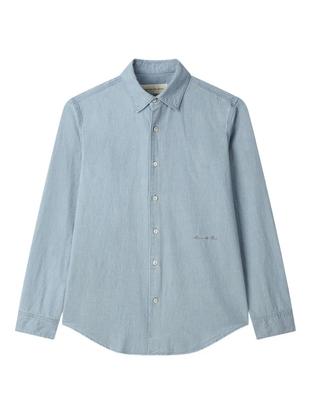 Man On The Boon. chambray button-up shirt | azul | Image 1