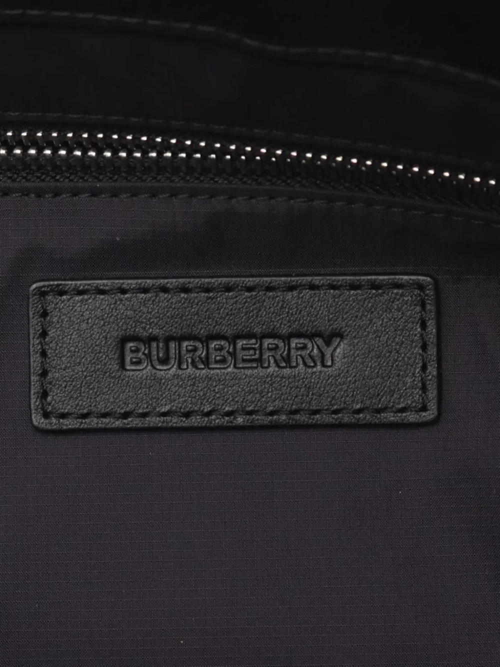 Pre-owned Burberry 2018-2024 Econyl Logo Artie Convertible Tote Satchel In Black