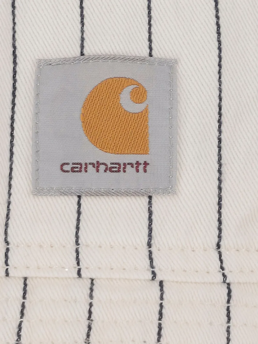Carhartt WIP Gestreepte vissershoed Wit