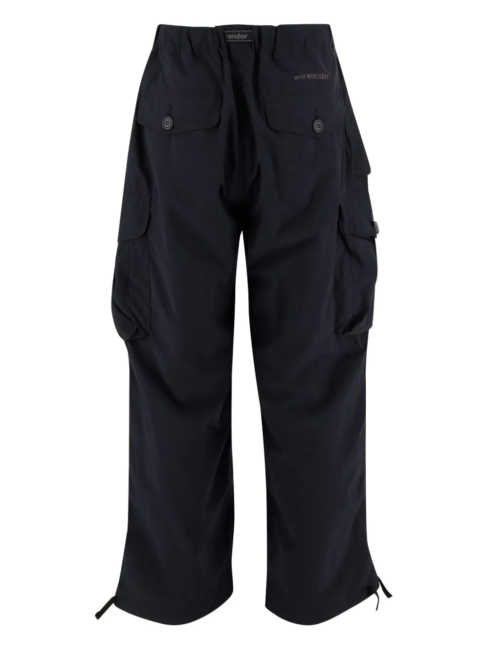 And Wander belted cargo pants - Blauw