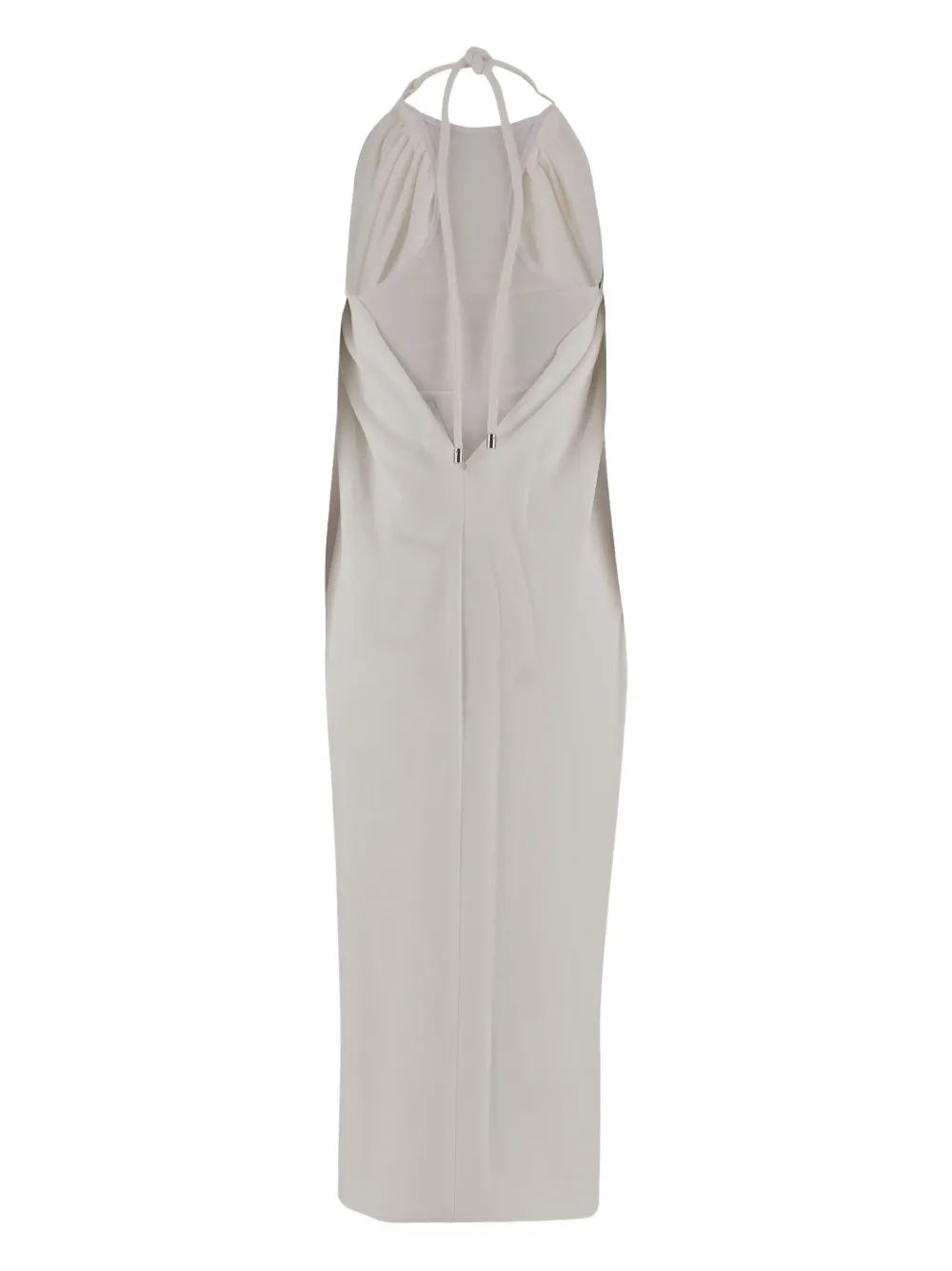 Sportmax halterneck midi dress - Wit