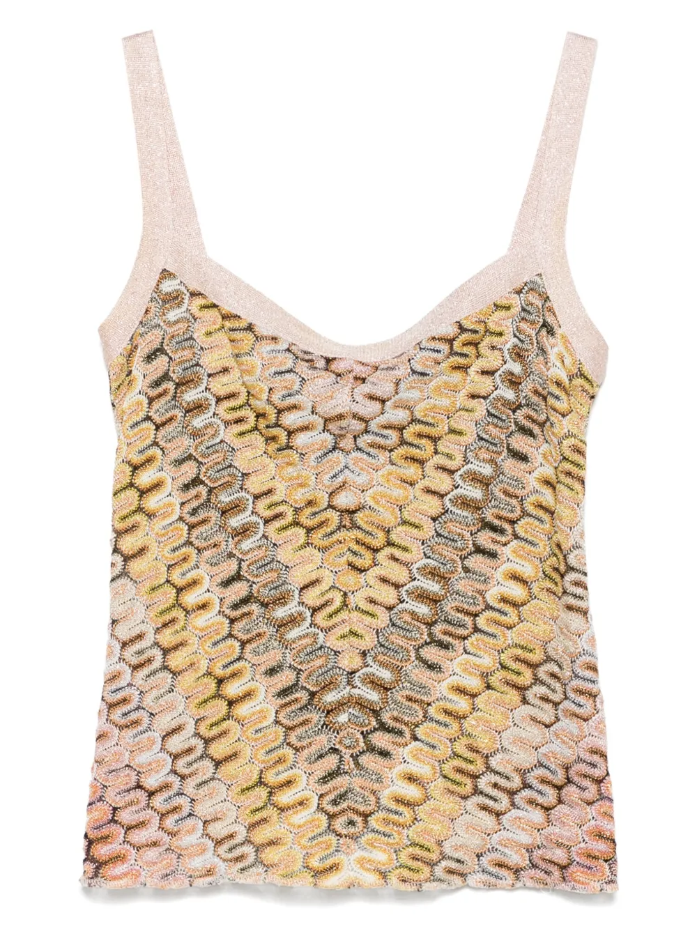 Missoni Pre-Owned top con motivo en zigzag 2000 | rosado | Image 1