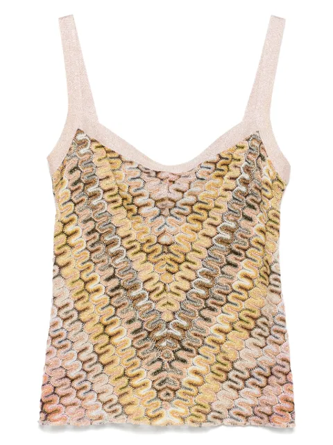 Missoni Pre-Owned top con motivo en zigzag 2000