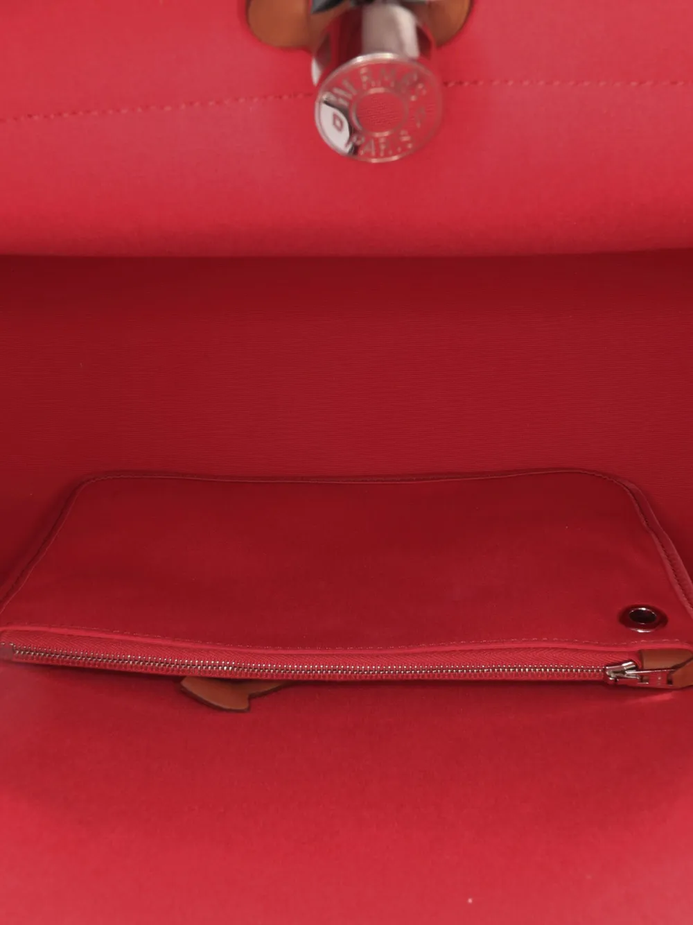 Pre-owned Hermes 2011 Toile Herbag Zip 39 Satchel