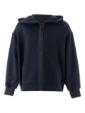 Il Gufo zip-up hoodie - Blue