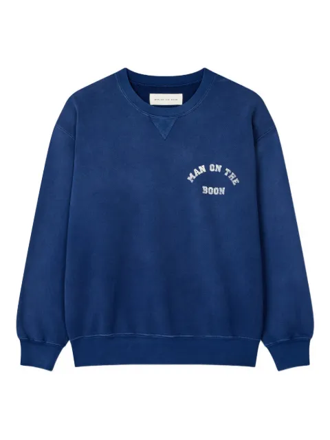 Man On The Boon. logo-embellished crew-neck sweatshirt