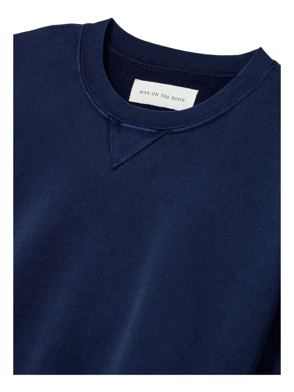 Man On The Boon. Sweater met ronde hals Blauw