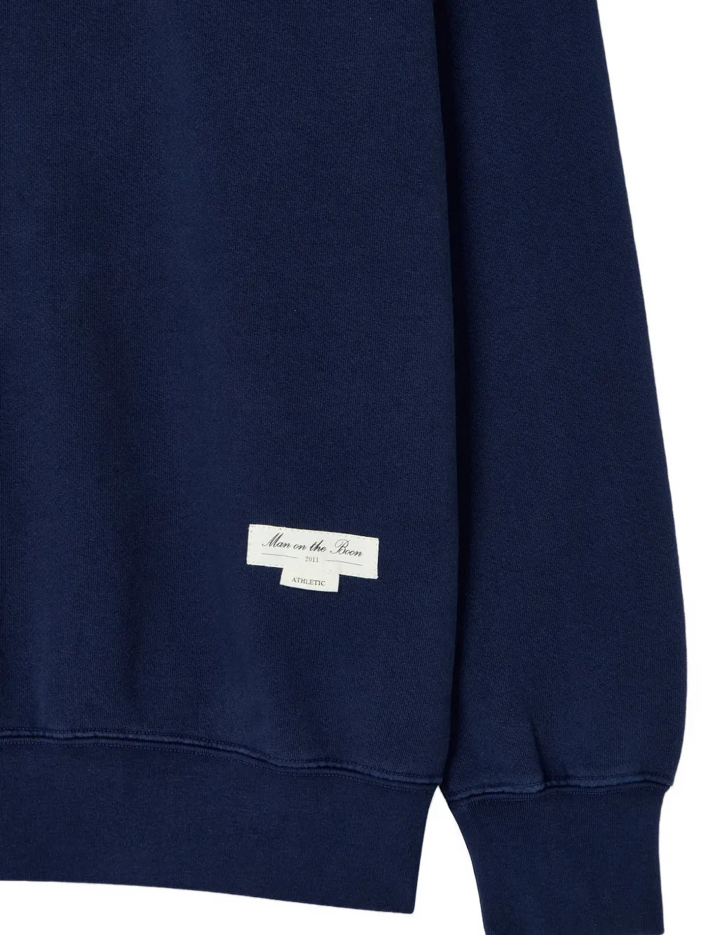 Man On The Boon. Sweater met ronde hals Blauw