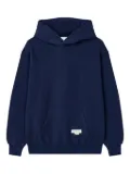 Man On The Boon. logo-tag hoodie - Blue