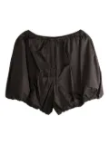 Amomento gathered-detail shorts - Brown