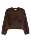 Soft Goat cashmere jumper - Brown