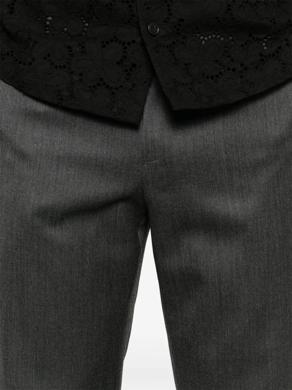 TONYWACK Wollen pantalon Grijs