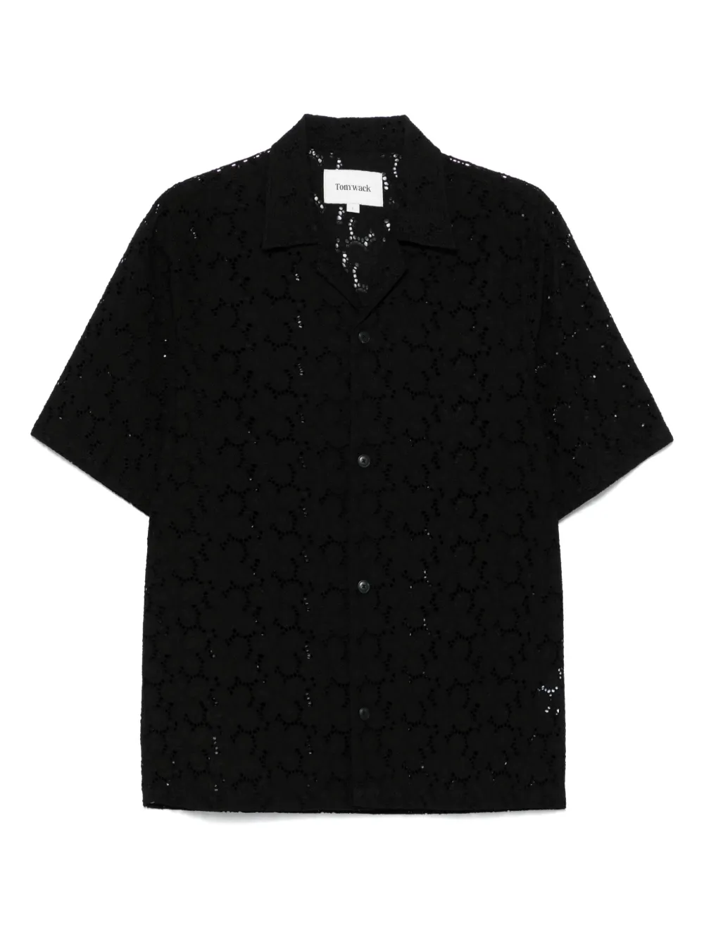 perforated-design shirt