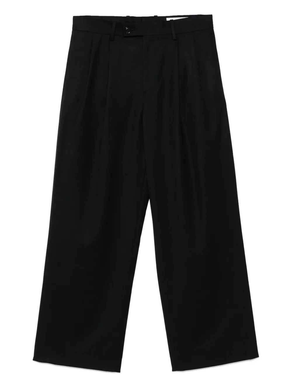 TONYWACK Broek met wijde pijpen Zwart