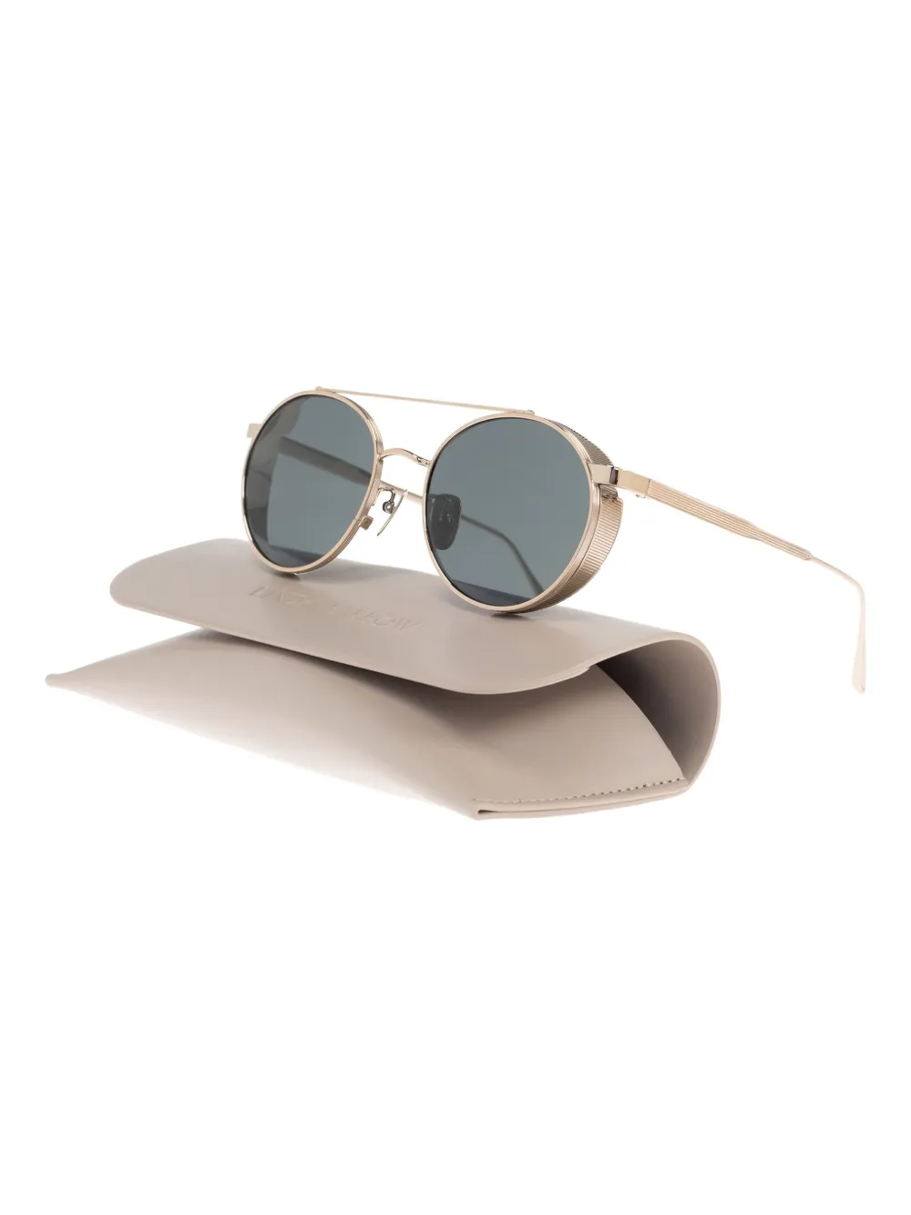 Linda Farrow round-frame sunglasses - Goud