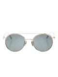 Linda Farrow round-frame sunglasses - Gold