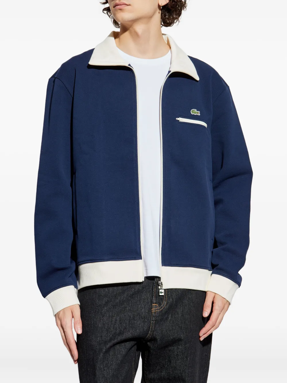 Lacoste Katoenen sweater Blauw