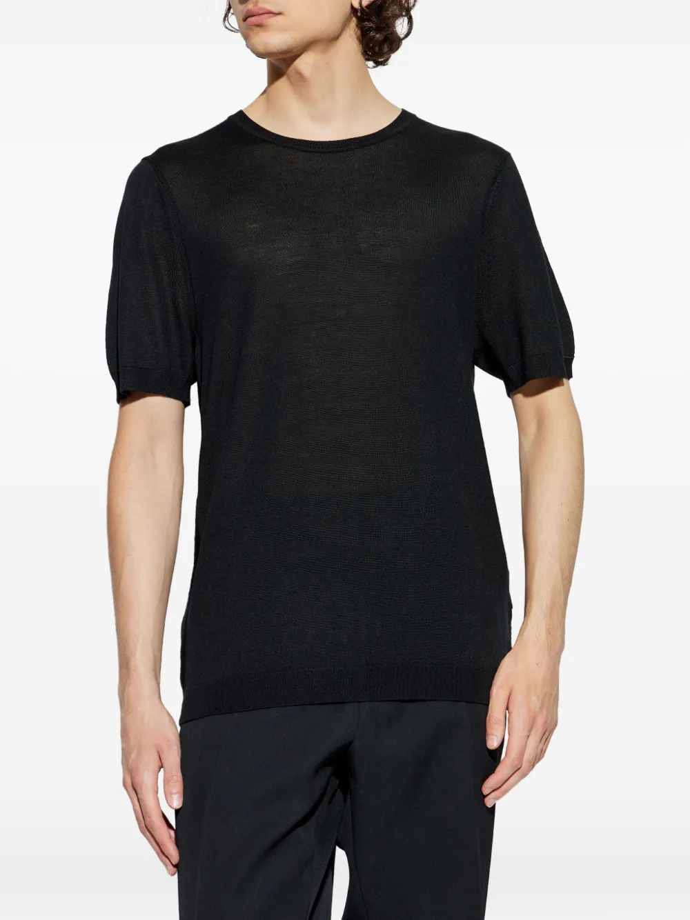 rag & bone Geribbeld T-shirt Zwart