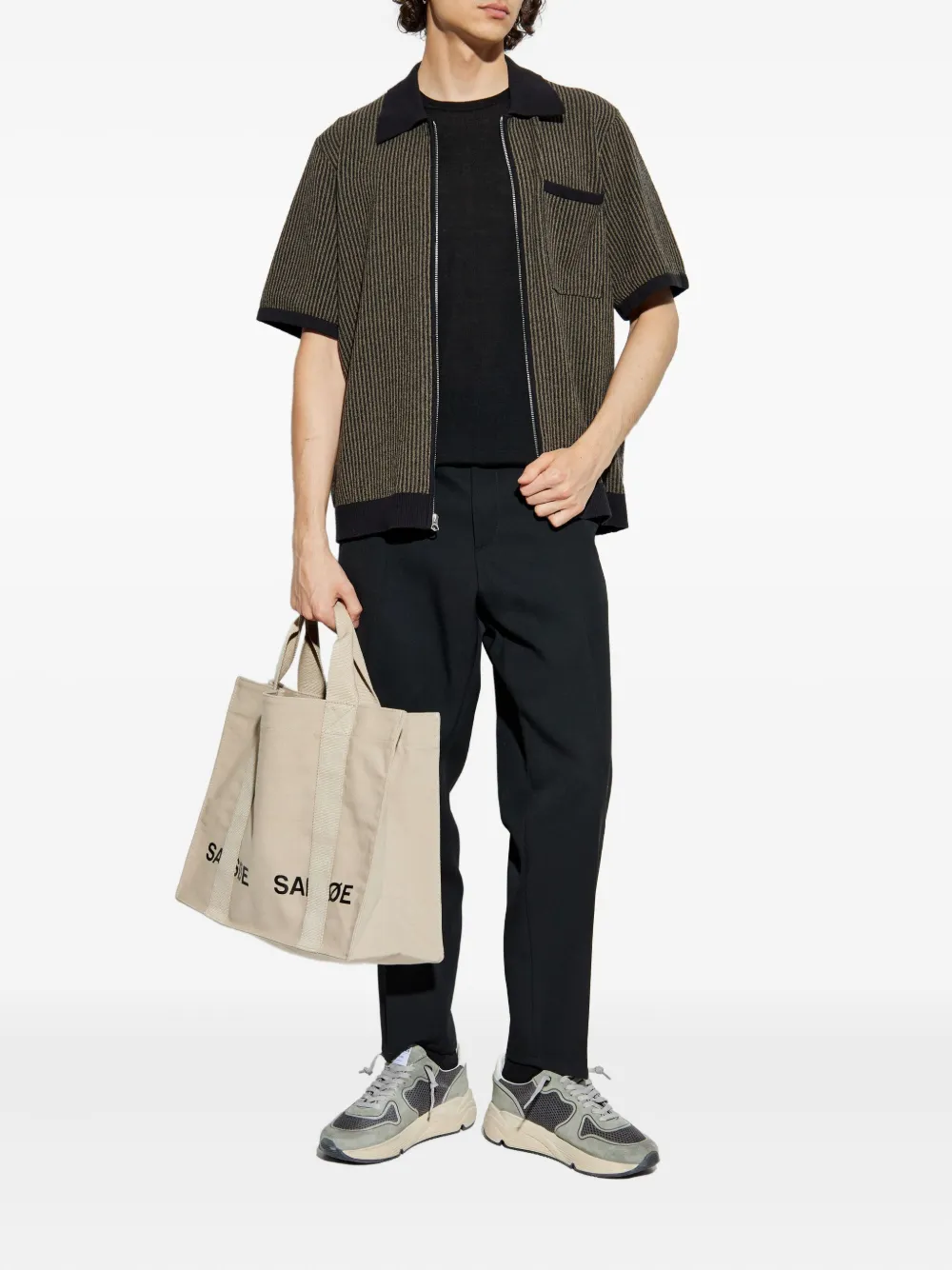 Rag & bone ribbed T-shirt - Zwart