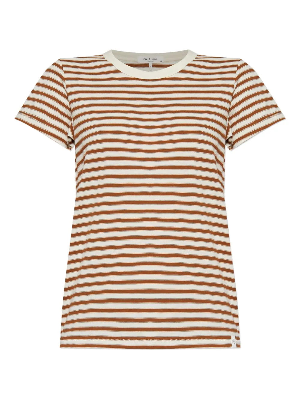 rag & bone striped T-shirt | Orange | Image 1