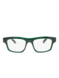 Jacquemus rectangle-frame glasses - Green
