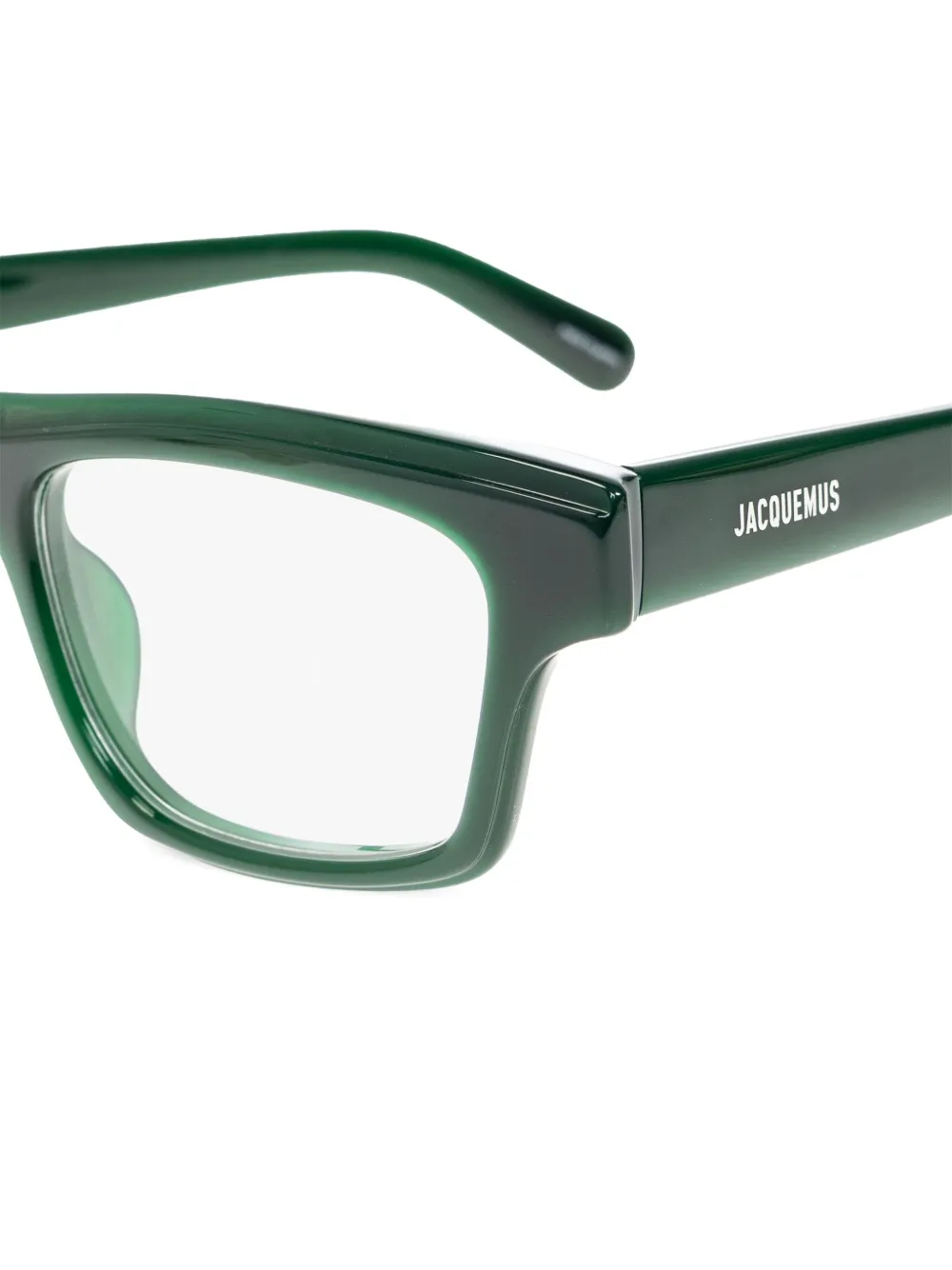 Jacquemus Bril met rechthoekig montuur Groen