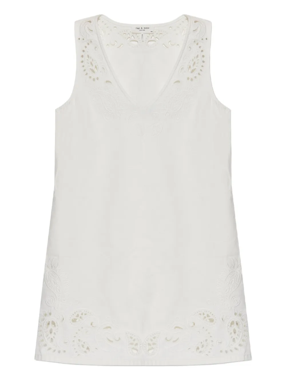 rag & bone Besticktes Minikleid | Weiß | Image 1