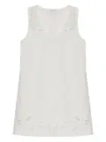 rag & bone embroidered mini dress - White