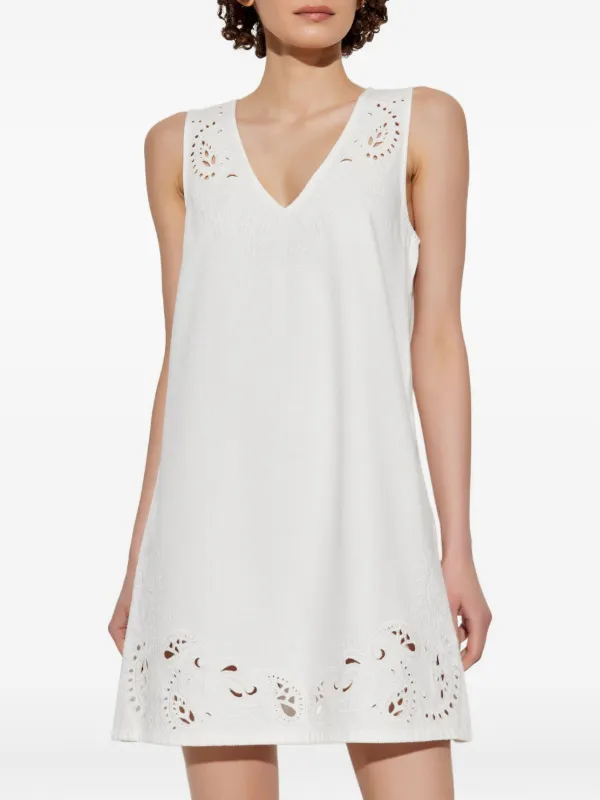 white midi dress with bow Jeanie Bow Shoulder Midi Dress Embossed White