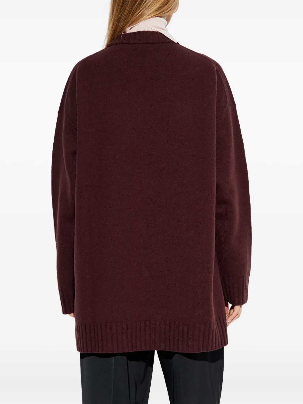 Jil Sander Trui met ronde hals Rood