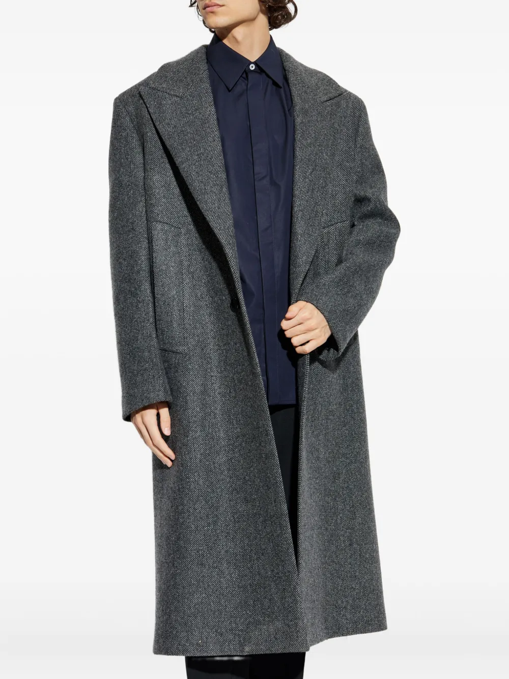 Jil Sander Wollen jas Grijs