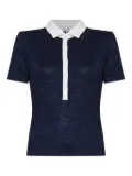 rag & bone two-tone polo top - Blue