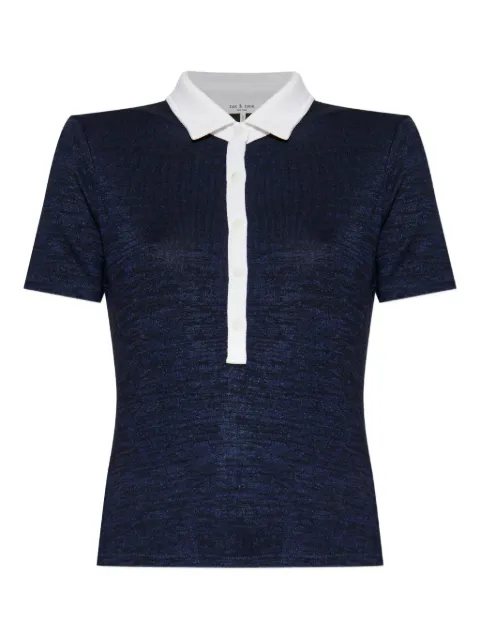rag & bone two-tone polo top 