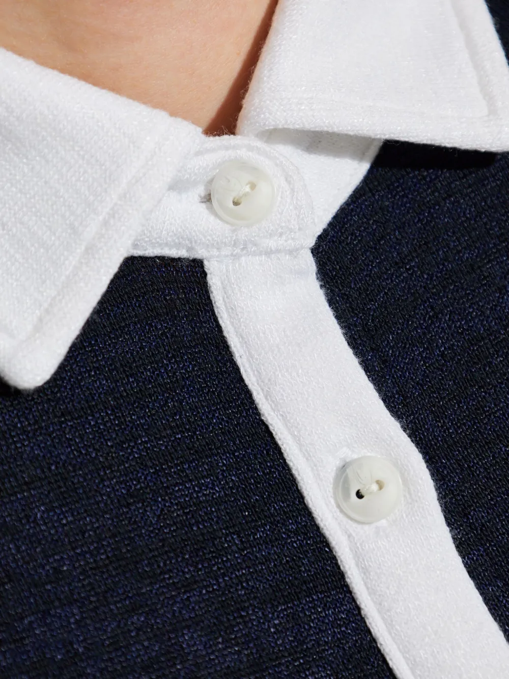 rag & bone Tweekleurige polotop Blauw