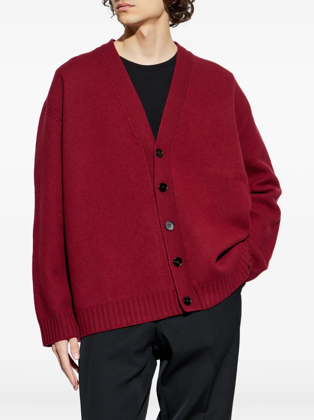 Jil Sander Wollen vest Rood