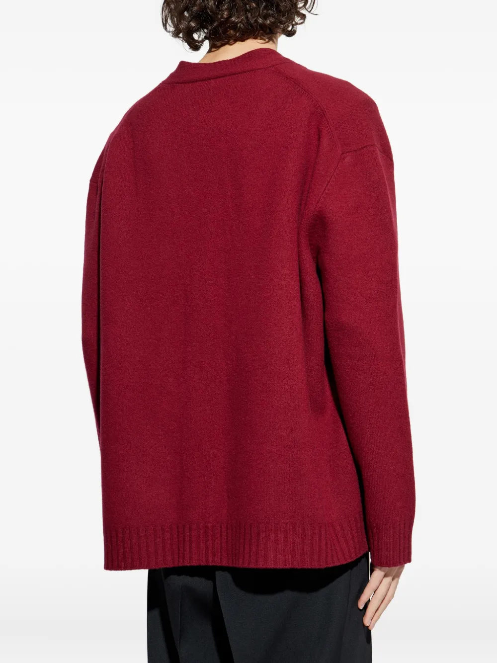 Jil Sander Wollen vest Rood